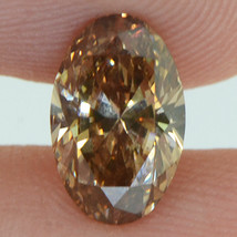 Loose Oval Shape Diamond Fancy Brown VVS2 Certified Natural Enhanced 1.30 Carat - £1,720.46 GBP
