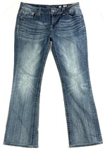 Miss Me Womens Jeans Size 34 Embellished Easy Boot Mid Rise Bling MP5895B - $49.95