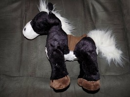 Dan Dee Black Animated Walking Plush Stuffed Pony Horse 14" Toy Sound Motion - £35.01 GBP