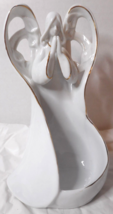 AppleTree Design Fine Porcelain Angel Votive Candle Holder Gold Trim 7 7... - £17.08 GBP