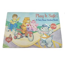Vintage 1980s Care Bears Play It Safe Sticker Book Childrens Paperback Pizza Hut - £18.67 GBP