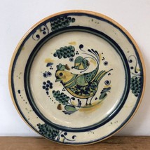 Pair Vtg Williams Sonoma Italy Chicken Rooster Glazed Ceramic Dinner Pla... - £39.33 GBP