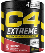 C4 Extreme Pre Workout Powder Fruit Punch | Preworkout Energy Supplement... - £73.37 GBP
