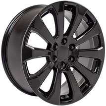 Chevy 22&quot; Black High Country Replica Wheels 2000-2024 Silverado Tahoe Su... - £874.45 GBP