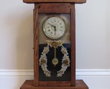 RARE antique NEW HAVEN clock OAK mantel pendulum electric mission WORKS! - $214.10