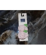 Janie And Jack 2 Pink Rose Hair Clip Barrettes Girl&#39;s NEW - $10.80