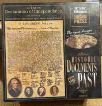 NEW American Documents The Declaration Of Independence Jigsaw Puzzle 750... - $6.63