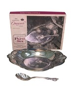 Buffums Orleans Silverplate Party Set Bowl &amp; Spoon Intl Silver Co w/ Box... - $183.19 MXN