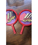 Koosh Paddles 2 Red Raquets Vintage 1991 - $20.57 CAD