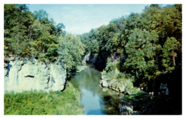 Seven Caves River  Rocky Fork Gorge Ohio Postcard Posted 1956 - £3.10 GBP