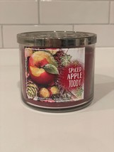 Bath &amp; Body Works Spiced Apple Toddy 3 Wick Scented Candle New Holiday C... - $21.69