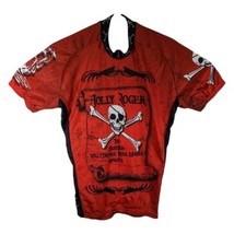 JOLLY ROGER Pirate Cycling Shirt Mens Size Medium Jersey WORLD Cycle Bik... - $414.68 MXN