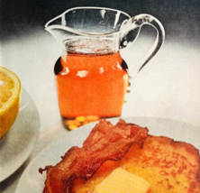 1955 Log Cabin Pancake Syrup Advertisement Vintage Breakfast Condiments ... - $19.99