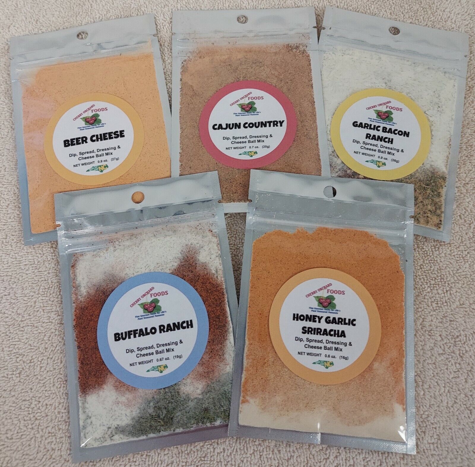 Combo Dip Mix Collection, (5 packs) makes dips, spreads etc. FREE SHIPPING - $18.99