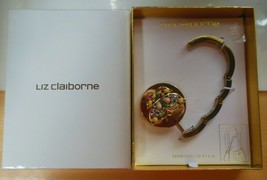 Liz Claiborne Gold-tone Handbag Holder Butterfly Rhinestones - $20.78
