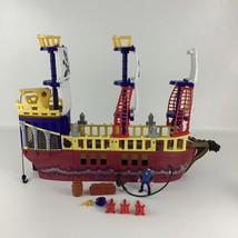 Imaginext Pirate Raider Deluxe Pirate Ship Boat w Accessories Building T... - £83.91 GBP