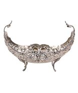 Vintage/Ancien 900 Argent Repousse Pieds Ovale Bol, Centerpiece - $2,915.98 CAD