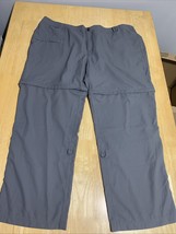 Magellan Womens 3X Grey Convertible Pants w Zip-off Shorts Nylon Hiking ... - $329.92 MXN