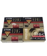 VHS-C Blank Tapes Lot New Extra High Grade 1 Premium High Grade Camcorde... - £11.16 GBP
