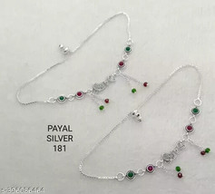 Indian Bridal Jewelry Set Kundan Jewelry Set Anklet Payjeb Paijeb Payal n - £2.34 GBP