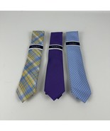 Club Room Men&#39;s Classic Lot of 3 Premium Polyester Ties Assorted-OS - £17.11 GBP