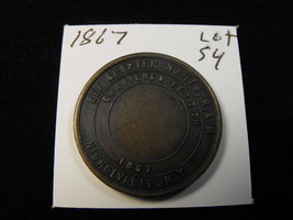 1867 R.A.M. Royal Arch Masonry Nicholville Ny NO.179 Mason Penny Htwsstks Coin - £157.91 GBP