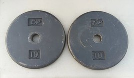 2 CAP 10 lb. 1&quot; Hole Dumbbell Plate Weights  20 Lb. Total - £38.51 GBP