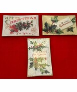 3 Vintage 4 x 6&quot; Twos Co Glass Christmas Tray Merry Christmas 3 Patterns - €10,30 EUR