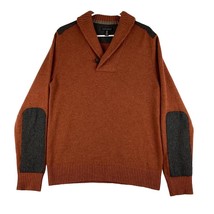 Banana Republic Sweater Men’s Medium Rust Orange 100% Extra Fine Marino Wool - £19.76 GBP