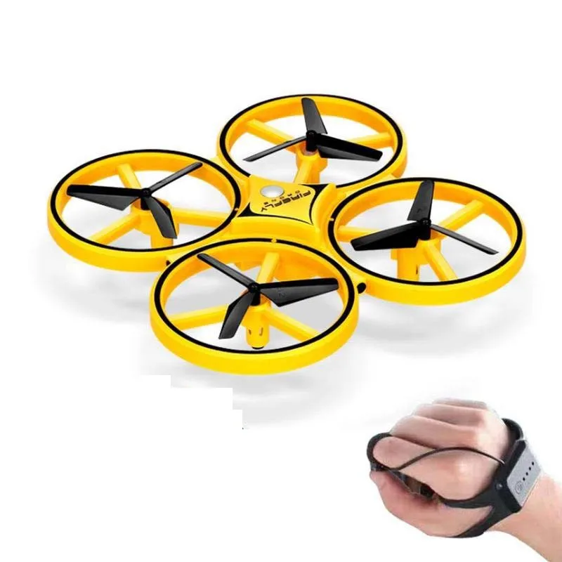 Gesture Flying Mini Drone RC Drone Watch dron Interactive induction RC - £29.17 GBP+