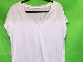 Womens Short Sleeve Tie Back V-Neck T-Shirt - All in Motion Lilac XL - $12.99