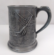 1970s The Concord Bridge/The Boston Tea Party Gray 3D Style Stein Mug Cup - €24,99 EUR