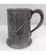 1970s The Concord Bridge/The Boston Tea Party Gray 3D Style Stein Mug Cup - $531.68 MXN