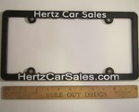 LICENSE PLATE Plastic Car Tag Frame HERTZ CAR SALES 14E - $24.00
