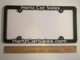 LICENSE PLATE Plastic Car Tag Frame HERTZ CAR SALES 14E - £17.92 GBP