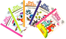 Lot of 5 Owl Diaries &amp; Unicorn Diaries Books by Rebecca Elliott Reading Grade 2 - £10.87 GBP