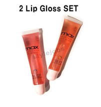 2 PCS Max Cherimoya Shine Strawberry &amp; Peach Lip Polish Lip Gloss SET - £4.72 GBP