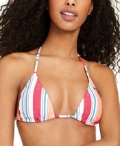 Roxy Juniors Striped Halter Triangle Bikini Top Color Stripe Size S - £22.16 GBP