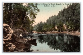 Crawley&#39;s Creek Sydney Capo Breton Scozia Canada 1910 DB Cartolina T6 - £3.16 GBP
