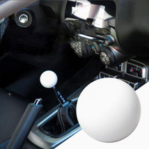 JDM DURACON GLOSSY WHITE ROUND BALL SHIFT KNOB M8x1.25 automatic transmi... - $13.00
