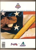 2001 NLCS Program Atlanta Braves Arizona Diamondbacks NL championship - $77.53