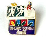 Vintage 1996 Coca Cola Olympic Torch Relay Atlanta Collectable Lapel / H... - $19.79