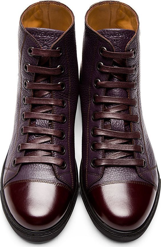 New Men Fancy Sneaker Toe Real Leather & Fabric Boots, bottes hommes, men boot