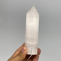 292.4g, 5&quot;x1.3&quot;  Pink Calcite Point Tower Obelisk Crystal, B23295 - £18.60 GBP