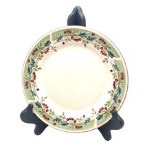 Gibson Holiday 7in Round Plates Holly SET OF 4 Dishwasher Microwave Safe - £10.14 GBP