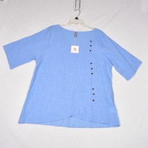 Noracora Women&#39;s Blue Blouse Bamboo Size XXL NWT - $13.85