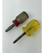 Stubby Screwdriver Lot -  Phillips &amp; Flat - 65-312 Stanley &amp; Irwin - Vin... - €20,97 EUR