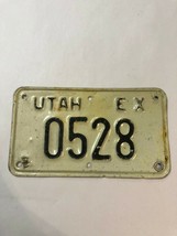  Utah Highway Patrol Exempt Motorcycle License Plate # 0528 EX - £296.00 GBP