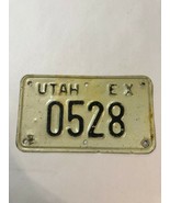  Utah Highway Patrol Exempt Motorcycle License Plate # 0528 EX - $395.99