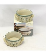 Sonoma Lodge Soup Bowls Christmas  5-1/2&quot; Lot of 2  Xmas - $197.65 MXN